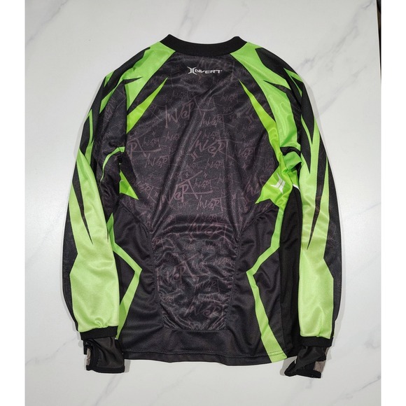 Empire Invert Shirt Black Green Paintball Medium Jersey Padded Long Sleeve - Picture 7 of 10